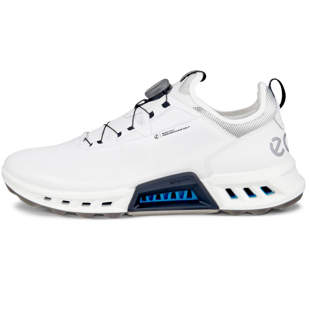 Ecco Mens Golf Biom C4 BOA GORE TEX Shoes WHITE