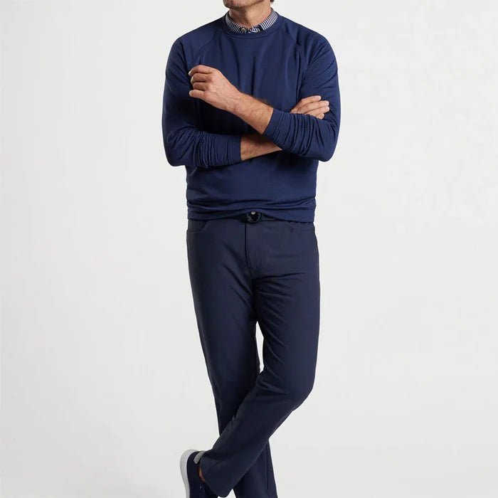 Peter Millar Men's Classic Fit Beaumont Performance Crew - NAVY