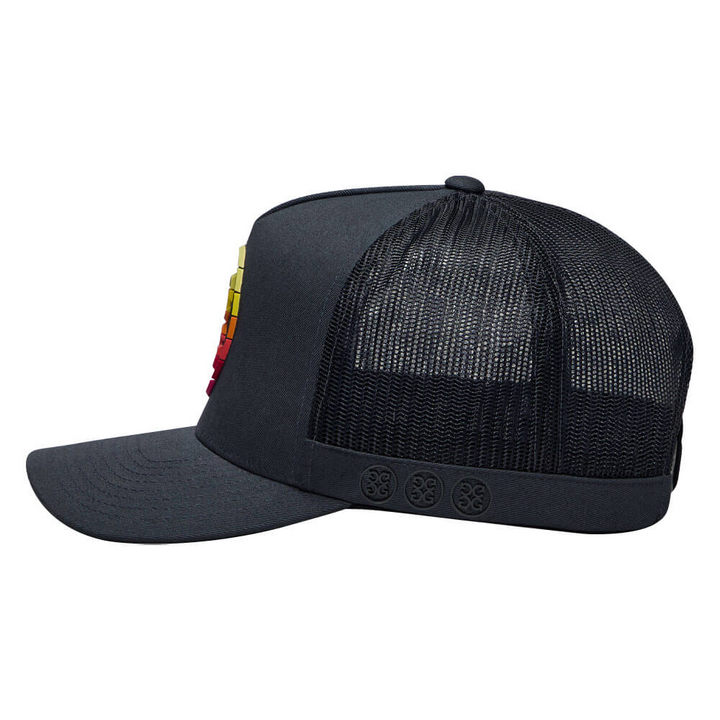 G/FORE MEN'S GRADIENT CIRCLE G'S COTTON TWILL TRUCKER HAT - CHARCOAL