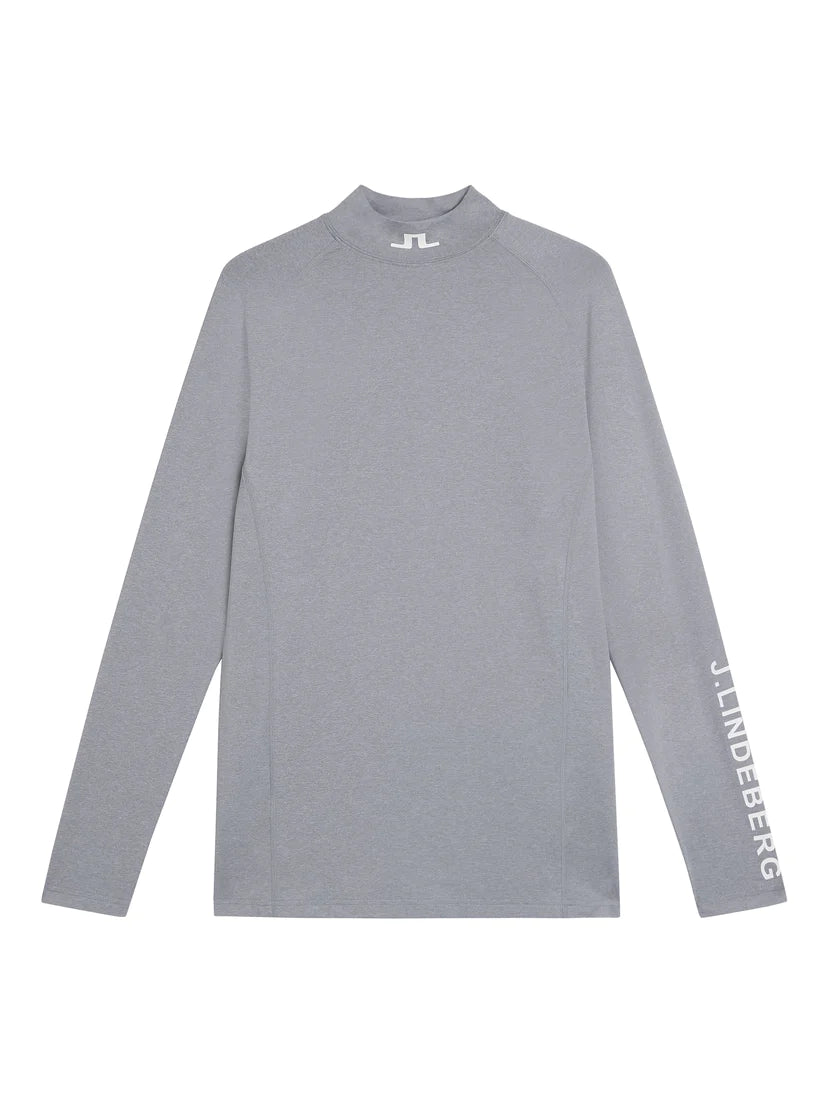 J.Lindeberg Mens Aello Soft Compression Layer - GREY MELANGE