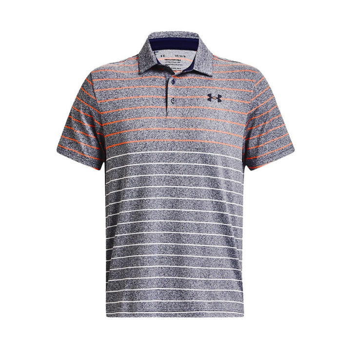 Under Armour Mens Playoff 3.0 Stripe Polo - GREY/SILVER