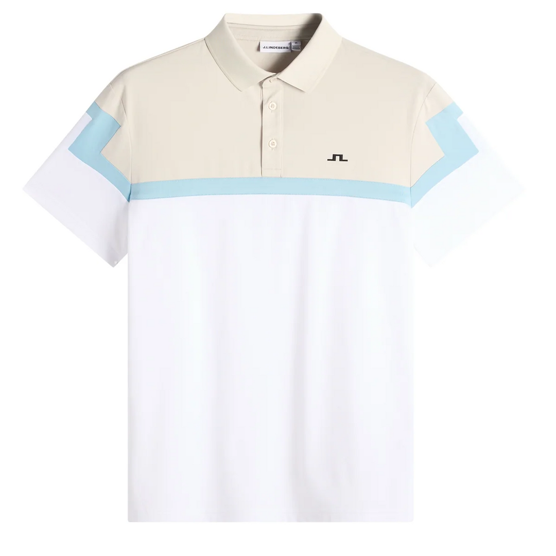J.Lindeberg Men's Emil Polo - WHITE