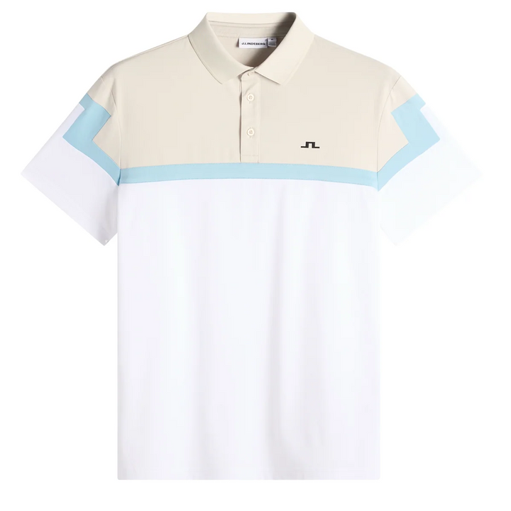J.Lindeberg Men's Emil Polo - WHITE