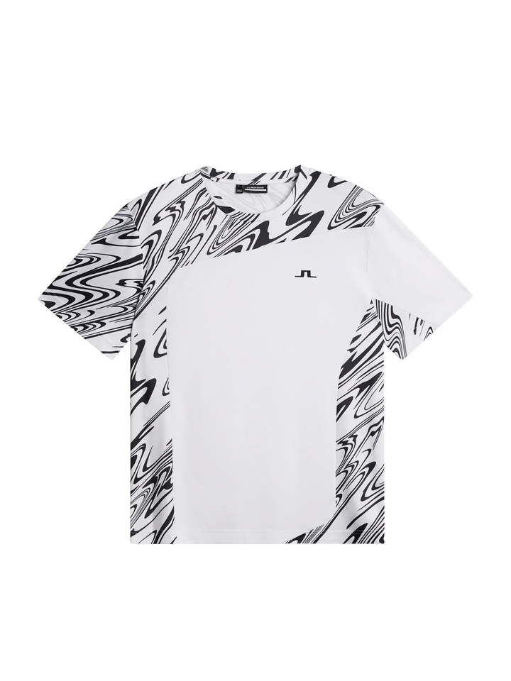 J.Lindeberg Mens Niccolo T-Shirt - LIQUIFY WHITE