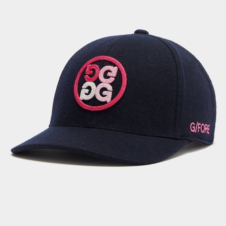 G/Fore Mens GRADIENT CIRCLE G'S FELT SNAPBACK HAT - TWILIGHT