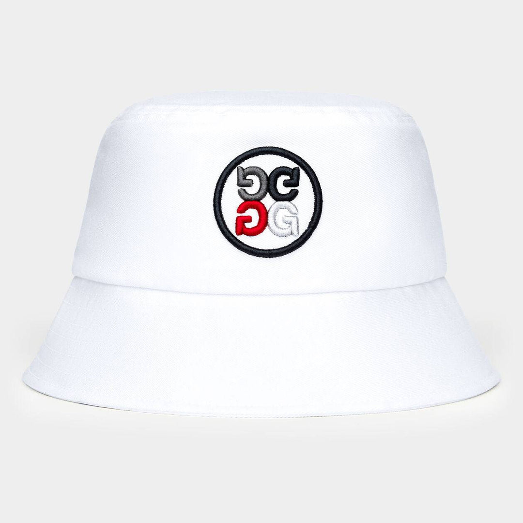 G/FORE MEN'S GRADIENT CIRCLE G's WOVEN BUCKET HAT - SNOW