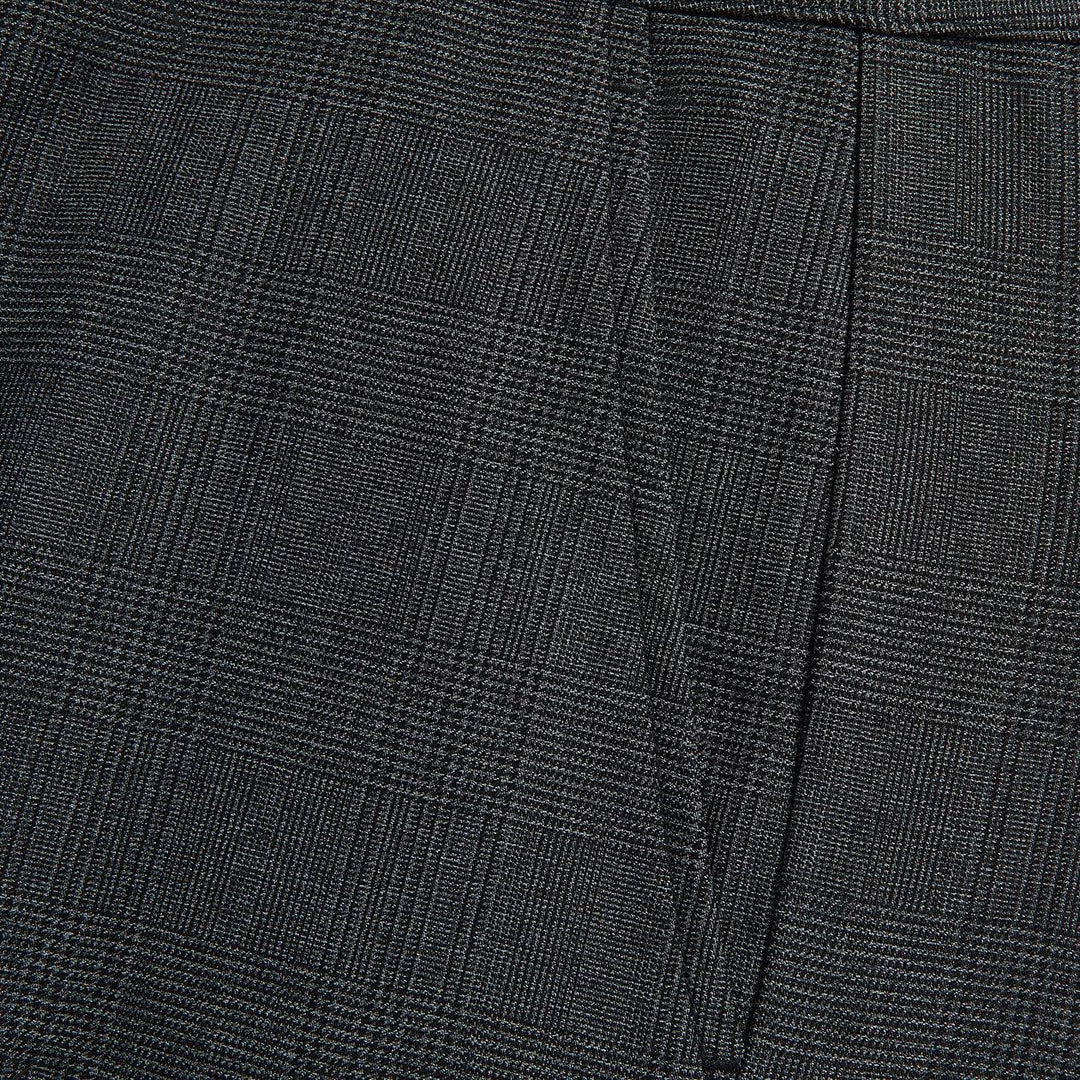 G/FORE WOMEN'S CUFFED GLEN PLAID STRETCH PLAID TROUSERS - CHARCOAL HEATHER GREY