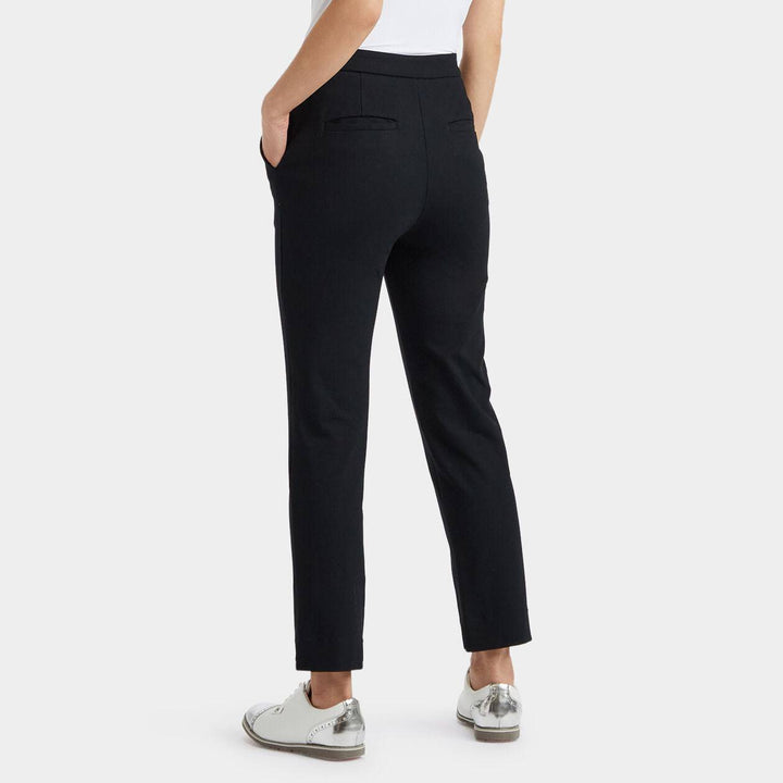 G/Fore Womens Double Knit Cigarette Leg High Rise Stretch Trouser - ONYX