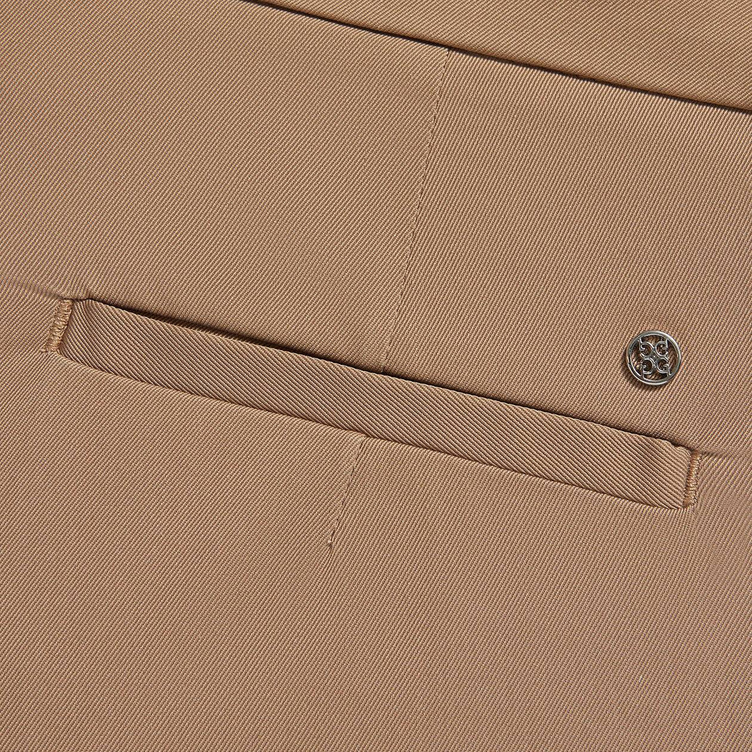 G/FORE WOMEN'S STRETCH TECH TWILL MID RISE STRAIGHT LEG TROUSER  - FAWN