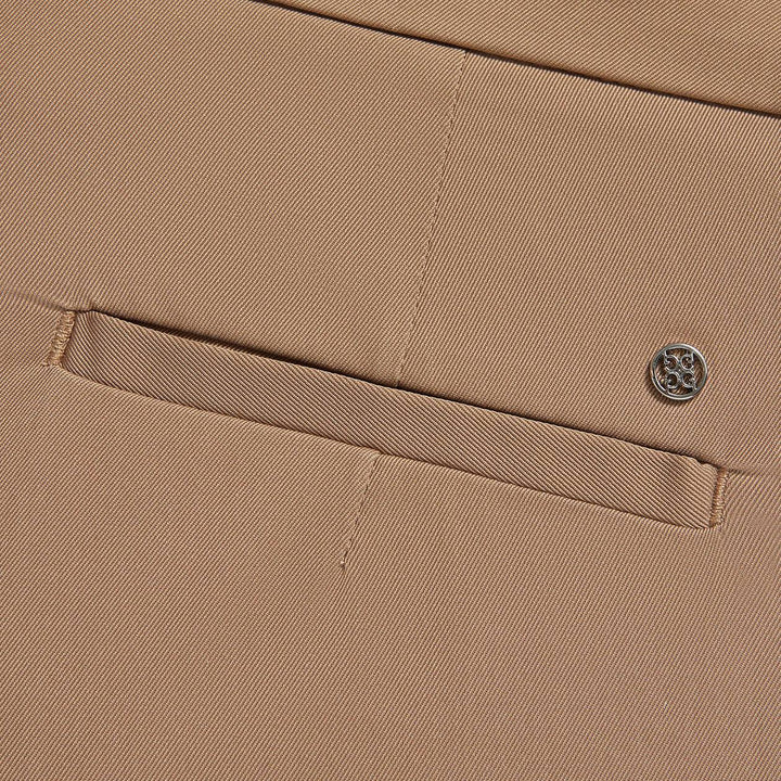 G/FORE WOMEN'S STRETCH TECH TWILL MID RISE STRAIGHT LEG TROUSER  - FAWN