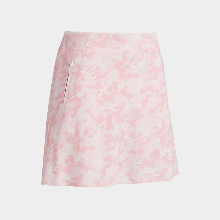 G/FORE WOMEN'S CAMO SILKY TECH A-LINE SKORT - CAMEO