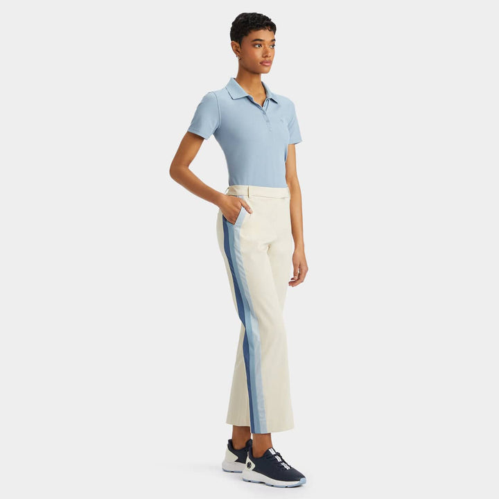 G/FORE WOMEN'S SIDE STRIPE STRETCH TECHNICAL TWIL TROUSER - STONE