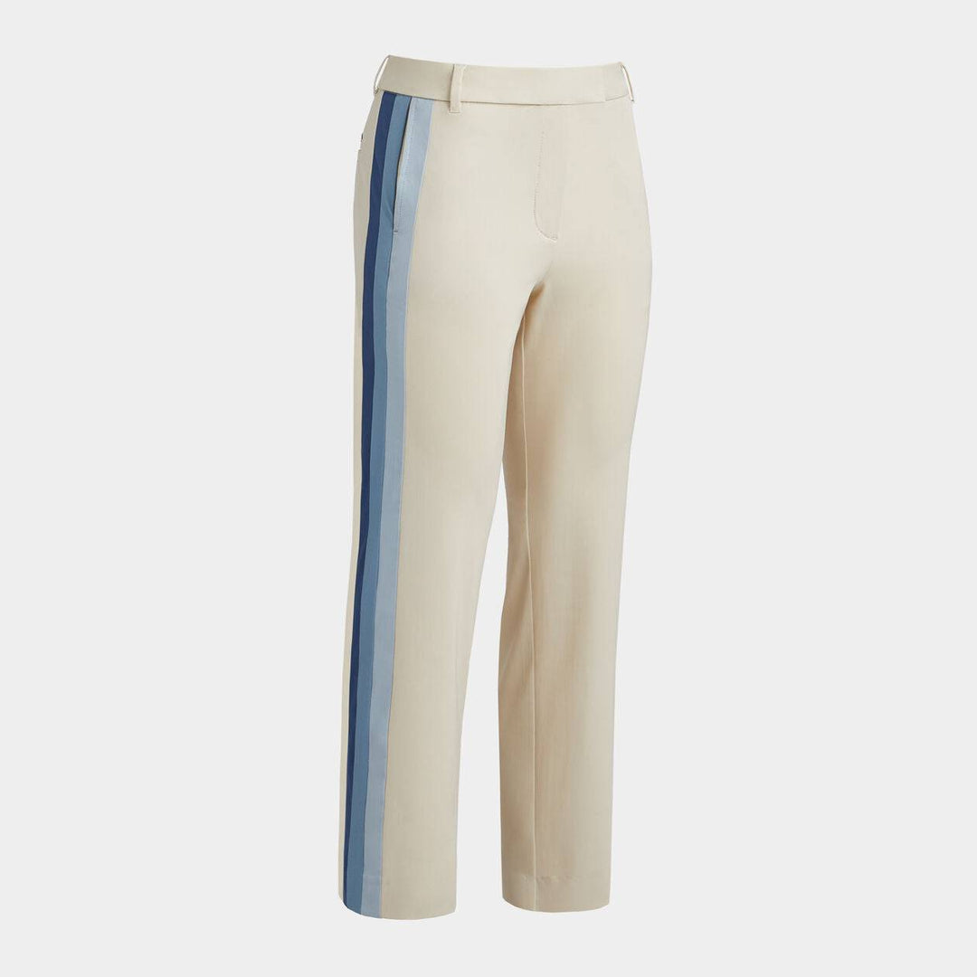 G/FORE WOMEN'S SIDE STRIPE STRETCH TECHNICAL TWIL TROUSER - STONE