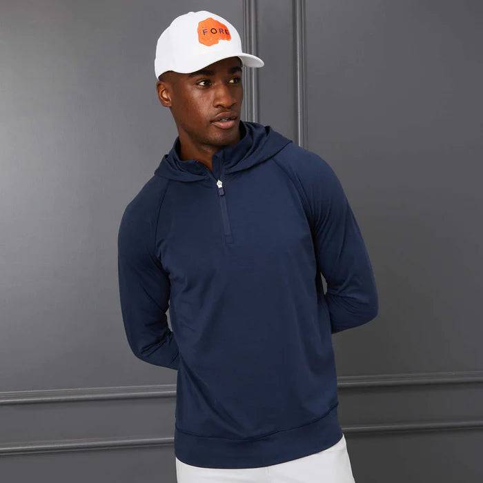 G/FORE MEN'S LUXE HOODIE MID LAYER - TWILIGHT