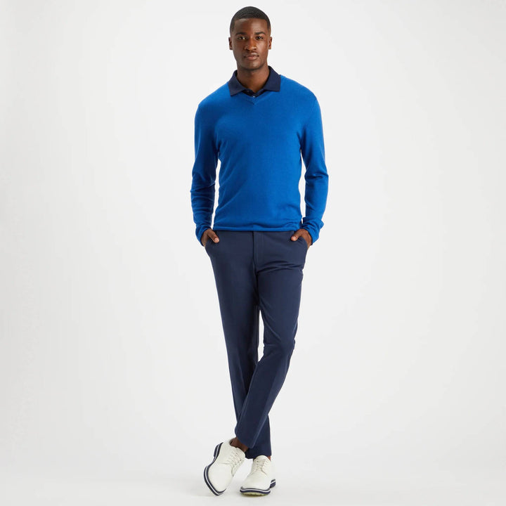 G/FORE MEN'S LOGO V-NECK MERINO WOOL SWEATER - ULTRAMARINE