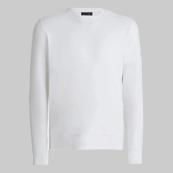 G/FORE MEN'S LUXE CREWNEWCK MID LAYER - SNOW