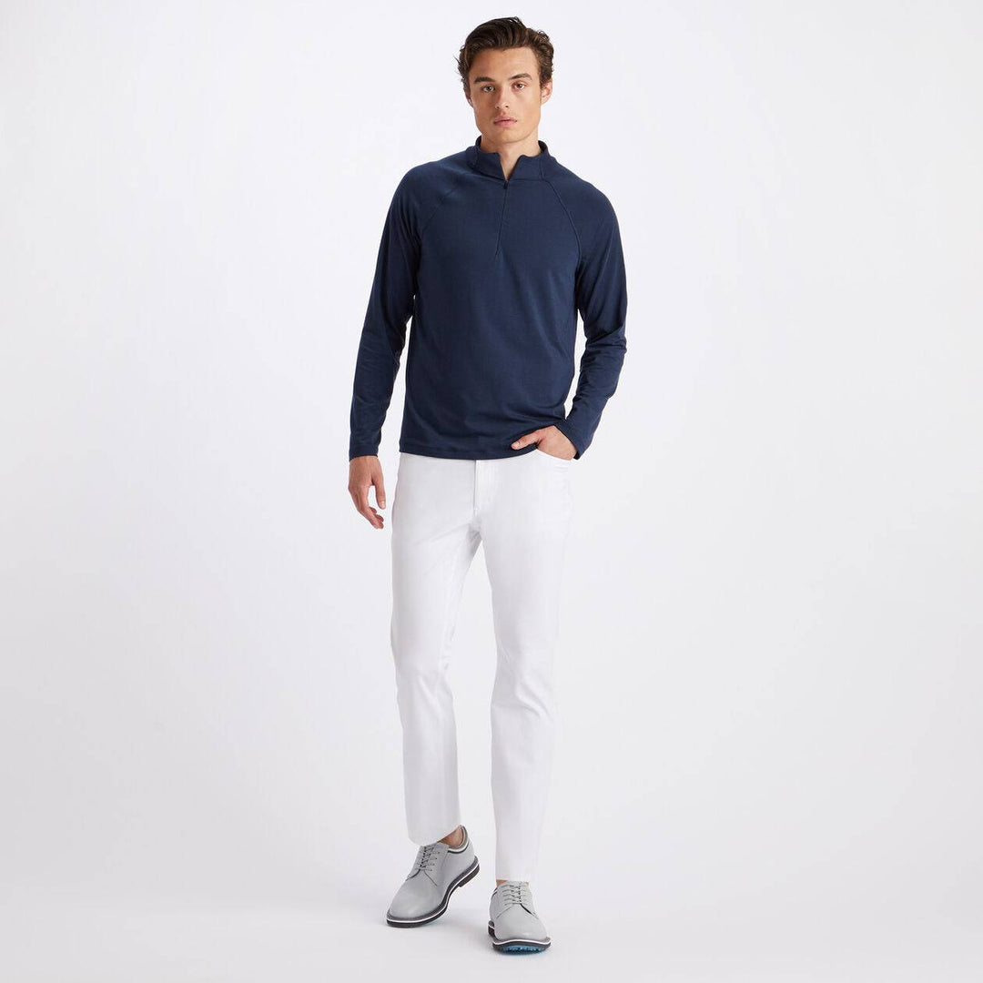 G/Fore Mens Luxe Quarter Zip Mid Layer - TWILIGHT