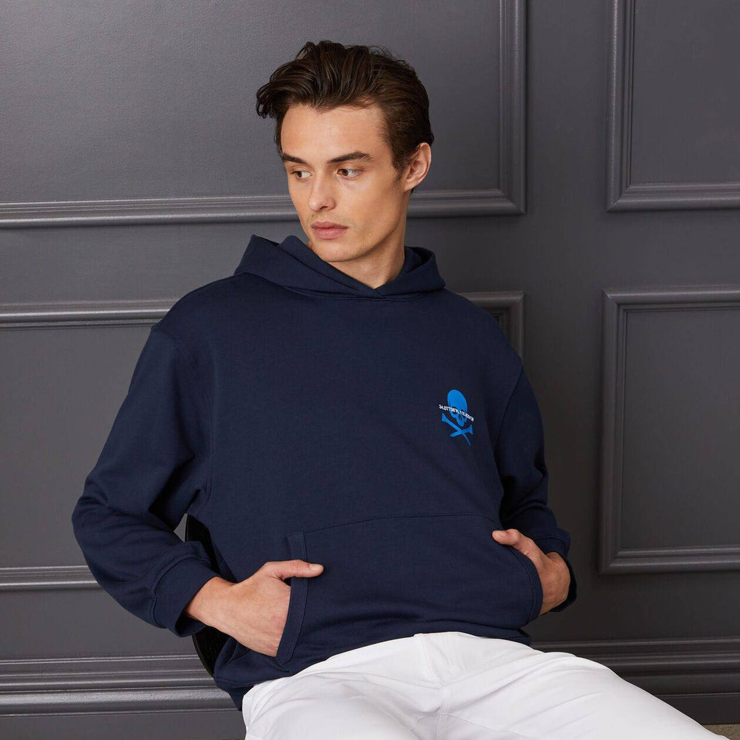 G/FORE MEN'S LTD EDITION OVERSIZED FRENCH TERRY HOODIE - TWILIGHT