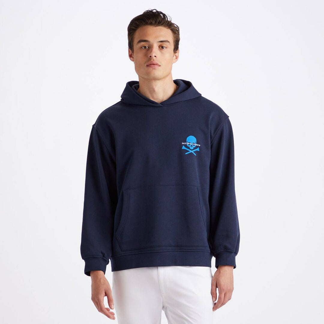 G/FORE MEN'S LTD EDITION OVERSIZED FRENCH TERRY HOODIE - TWILIGHT