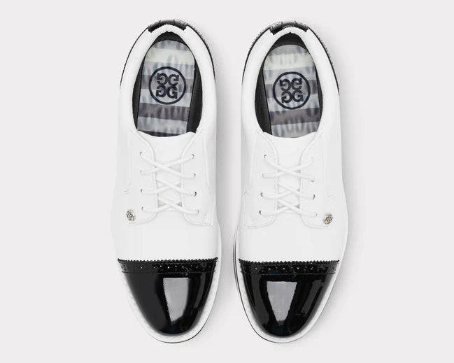 G/FORE WOMEN'S CAP TOE GALLIVANTER GOLF SHOE - SNOW / ONYX