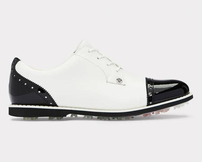 G/FORE WOMEN'S CAP TOE GALLIVANTER GOLF SHOE - SNOW / ONYX