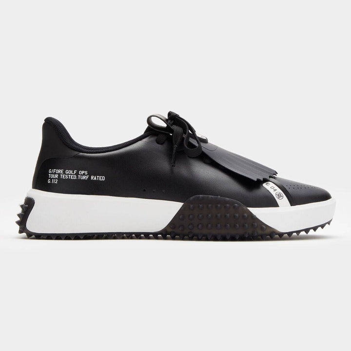 G/Fore WOMEN'S LTD EDITION G.112 P.U. LEATHER KILTIE GOLF SHOE - ONYX