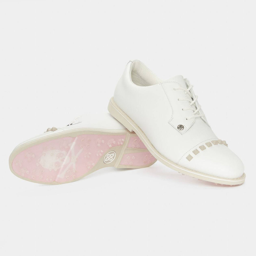 G/FORE WOMEN'S STUD CAP TOE GALLIVANTER GOLF SHOE - STONE