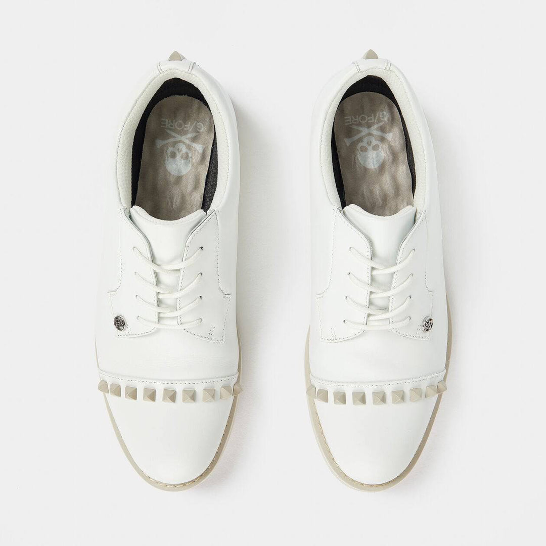 G/FORE WOMEN'S STUD CAP TOE GALLIVANTER GOLF SHOE - STONE