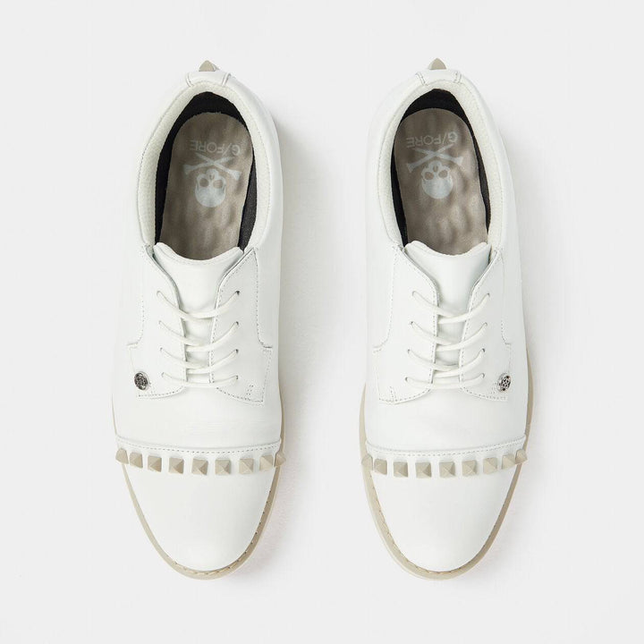 G/FORE WOMEN'S STUD CAP TOE GALLIVANTER GOLF SHOE - STONE