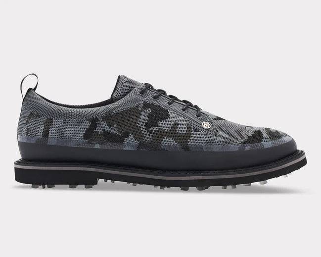G/FORE MEN'S CAMO KNIT TUXEDO GALLIVANTER GOLF SHOE - ONYX