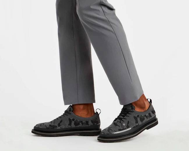G/FORE MEN'S CAMO KNIT TUXEDO GALLIVANTER GOLF SHOE - ONYX