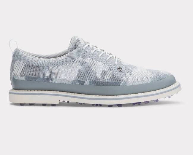 G/Fore MEN'S CAMO KNIT TUXEDO GALLIVANTER GOLF SHOE - SNOW