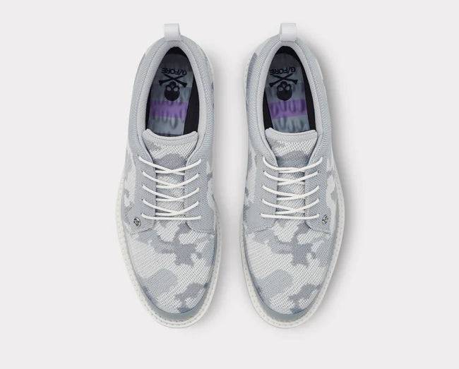 G/Fore MEN'S CAMO KNIT TUXEDO GALLIVANTER GOLF SHOE - SNOW