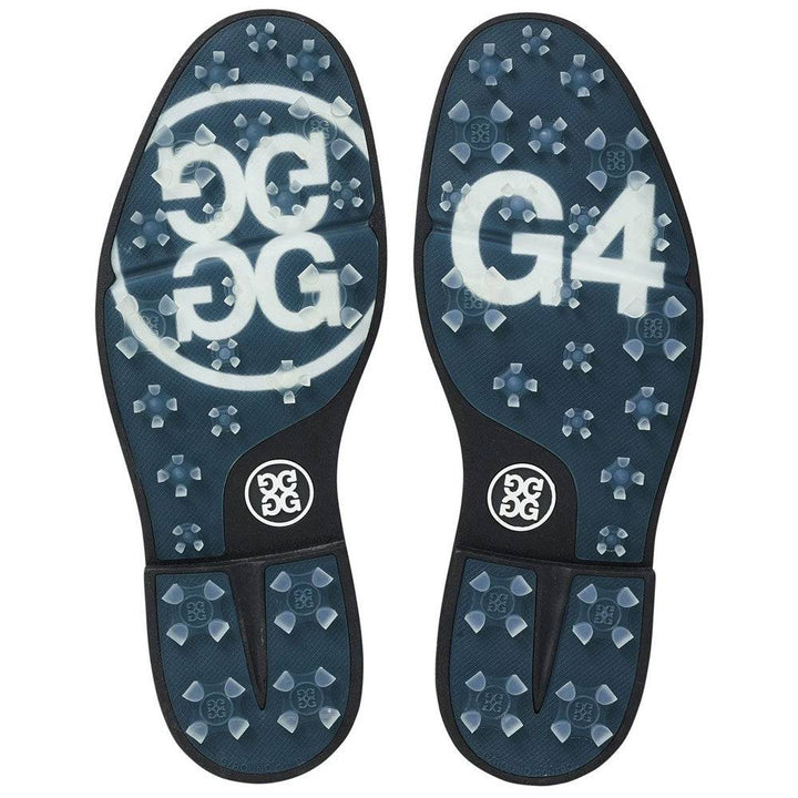 G/FORE MEN'S LTD EDITION EMBOSSED SKULL & T GALLIVANTER GOLF SHOES - SNOW /ONYX