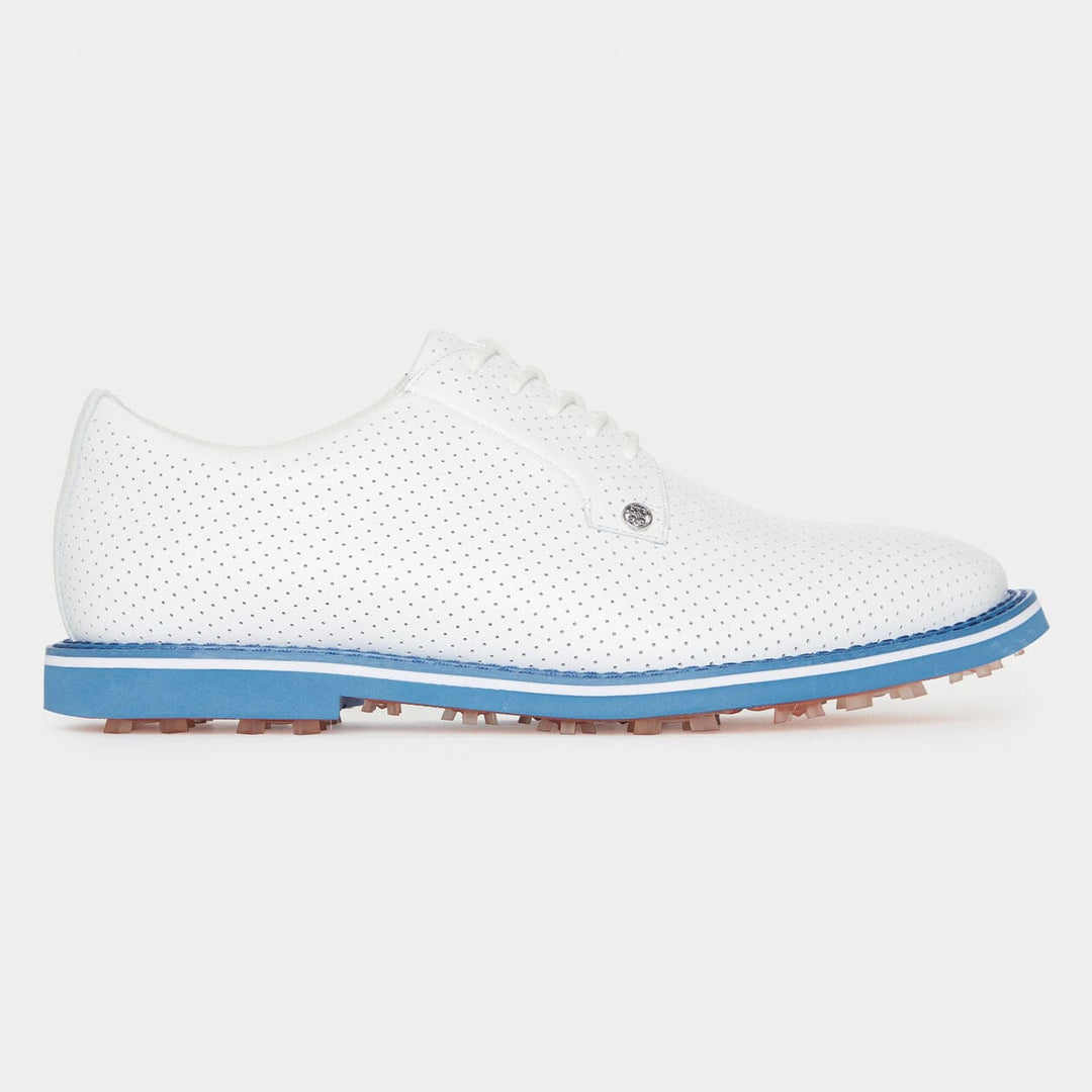 G/Fore MEN'S GALLIVANTER PERFORATED LEATHER GOLF SHOE - CERULEAN