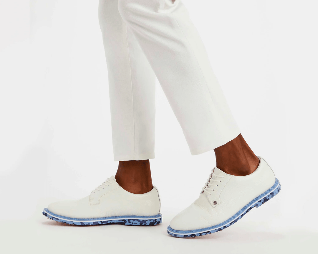 G/FORE MEN'S LTD EDITION CAMO GALLIVANTER GOLF SHOE - SNOW / BLUEPRINT