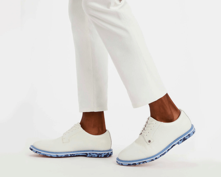 G/FORE MEN'S LTD EDITION CAMO GALLIVANTER GOLF SHOE - SNOW / BLUEPRINT