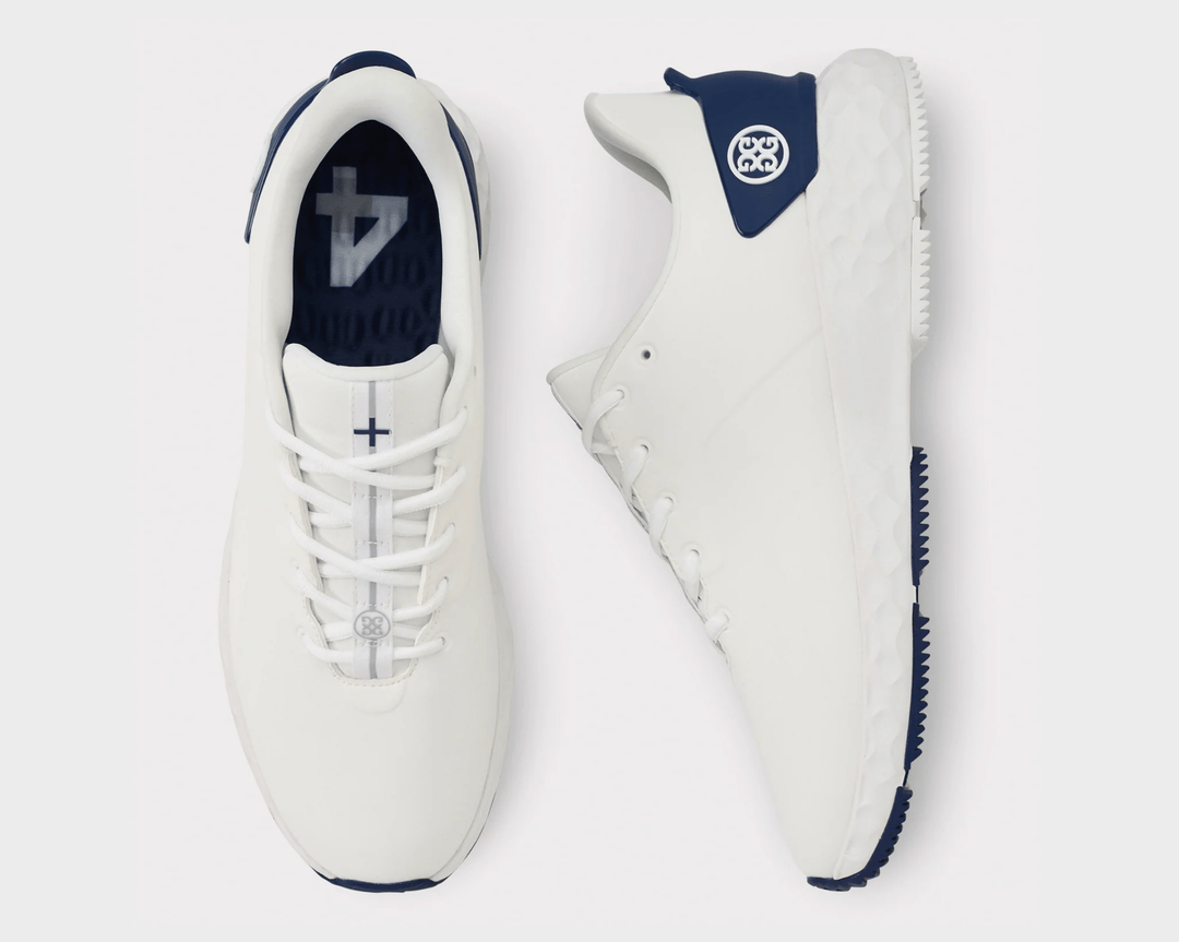 G/FORE MEN'S MG4+ GOLF SHOES - SNOW / BLUEPRINT