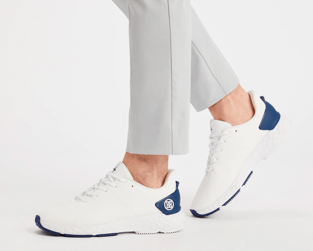 G/FORE MEN'S MG4+ GOLF SHOES - SNOW / BLUEPRINT
