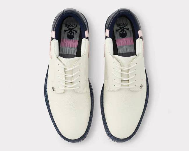 G/FORE MEN'S LTD EDITION QUARTER 'G' GALLIVANTER GOLF SHOE - SNOW/TWILIGHT