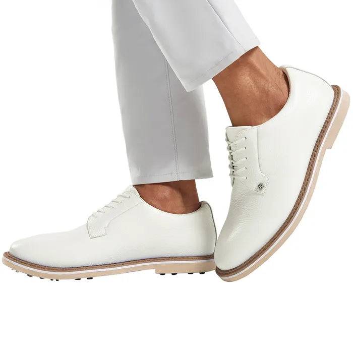 G/FORE MEN'S COLLECTION GALLIVANTER GOLF SHOE - SNOW / KHAKI