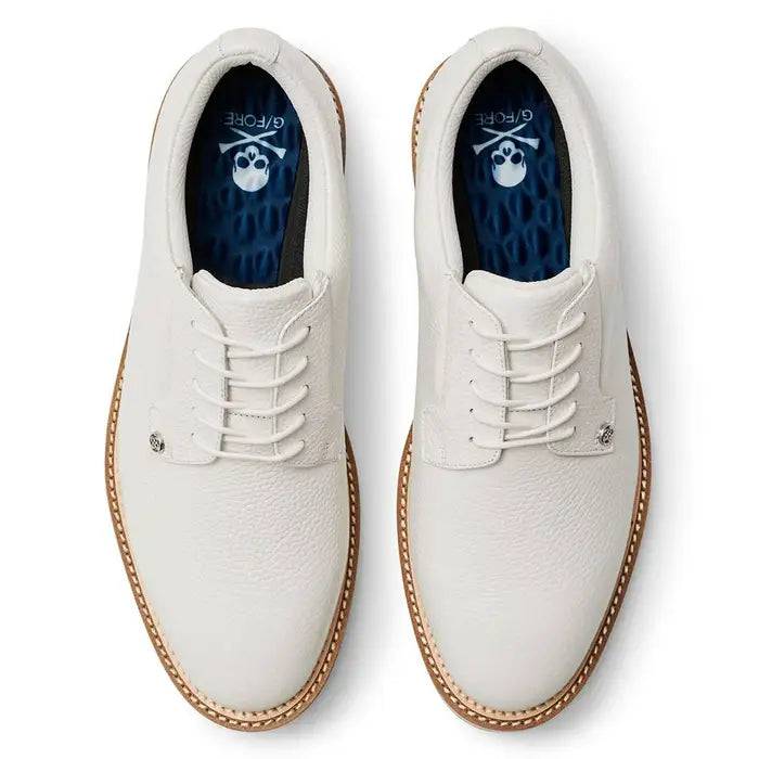 G/FORE MEN'S COLLECTION GALLIVANTER GOLF SHOE - SNOW / KHAKI