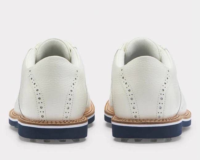 G/FORE MEN'S LTD EDITION SADDLE GALLIVANTER GOLF SHOE - SNOW / TWILIGHT