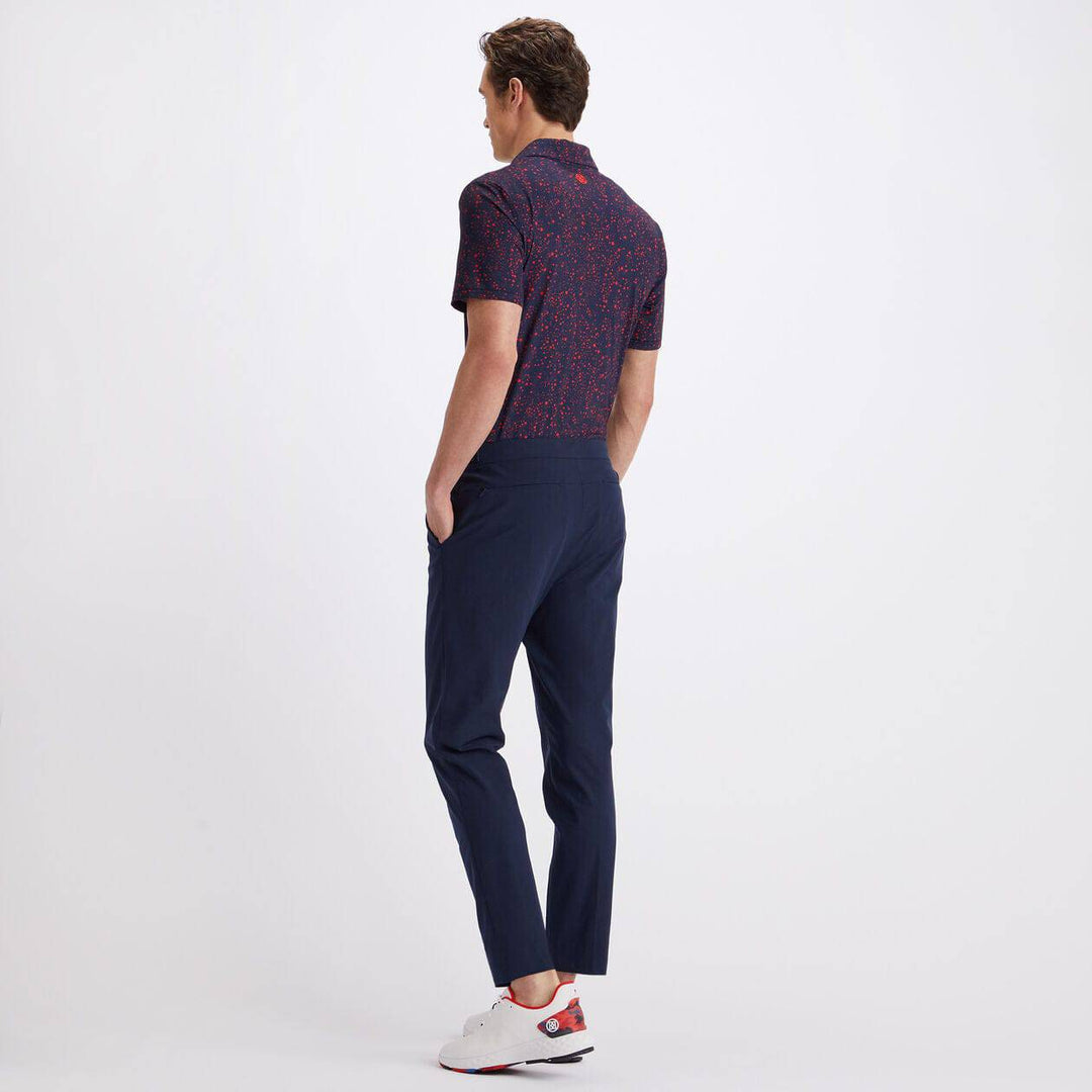 G/FORE MEN'S LTD EDITION CONSTELLATION TECH JERSEY SLIM FIT POLO - TWILIGHT
