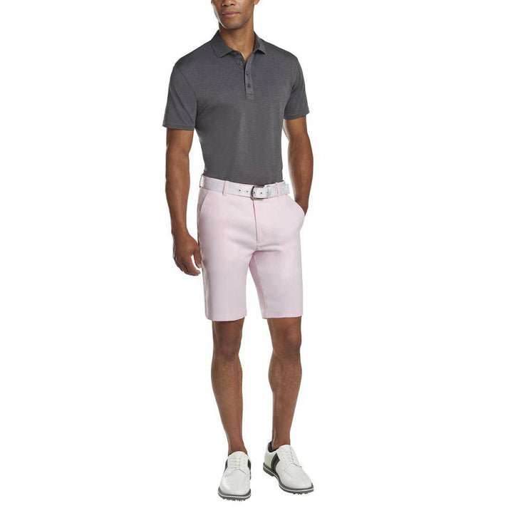 G/Fore Mens Essential Pique Polo - CHARCOAL HEATHER GREY