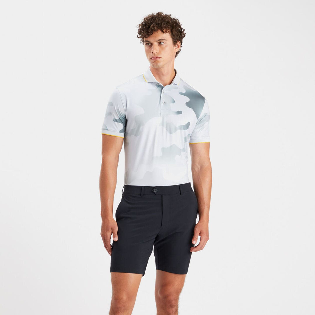 G/FORE MEN'S LTD EDITION CAMO RIB MODERN COLLAR TECH POLO - MONUMENT
