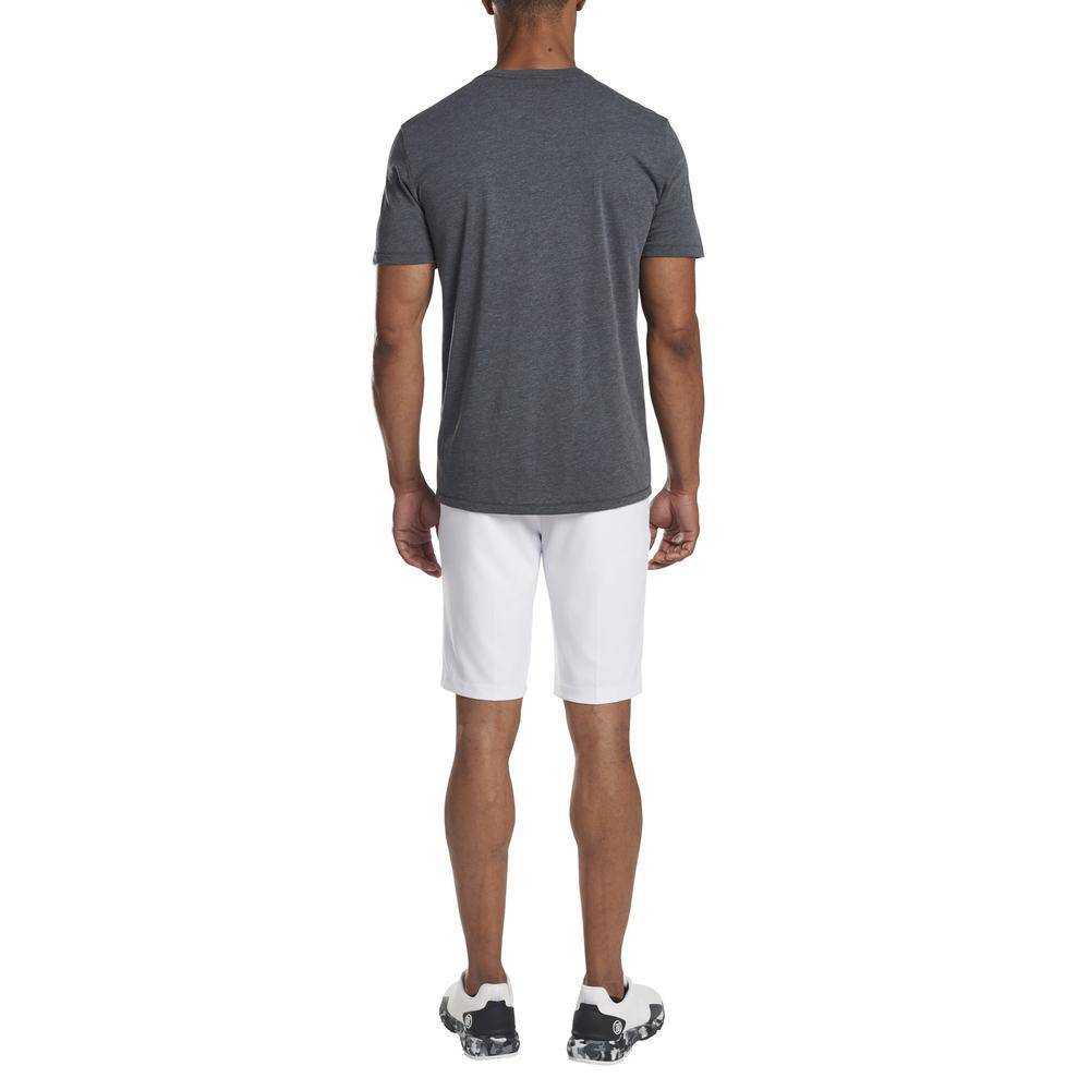 G/FORE MEN'S NO 1 CARES TEE SHIRT - CHARCOAL HEATHER GREY
