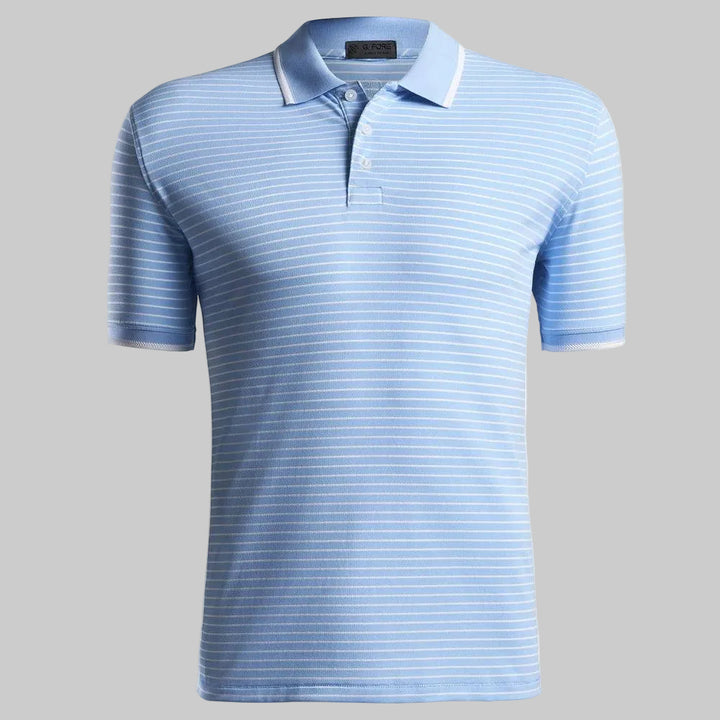 G/FORE MEN'S PIQUE STRIPE POLO - BAJA