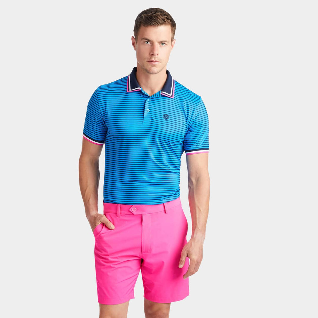 G/FORE MEN'S SKULL & T's 3D BANDED SLEEVE TECH POLO - RACER