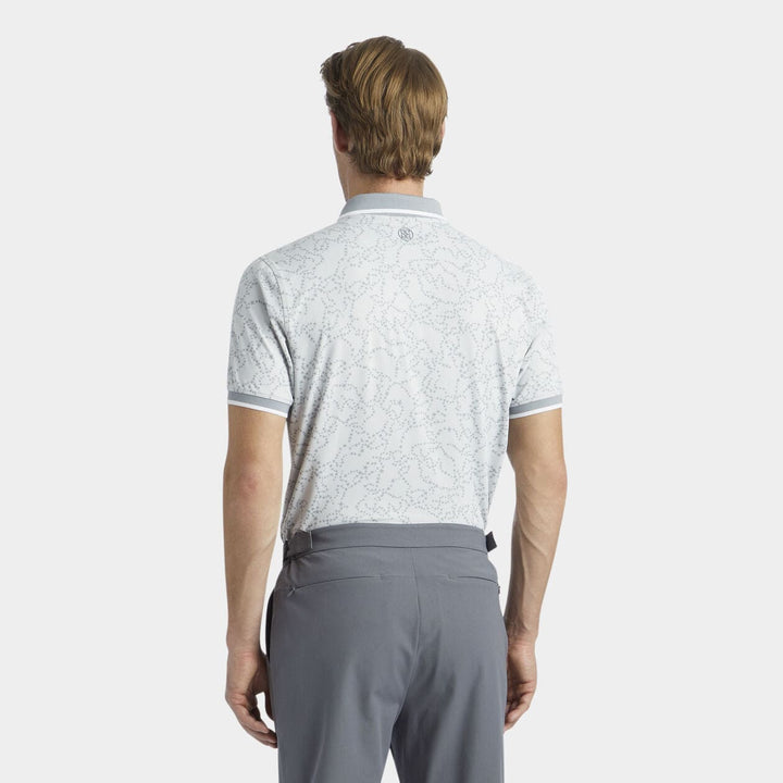 G/FFORE MEN'S STAR DUST BANDED SLEEVE TECH POLO - NIMBUS